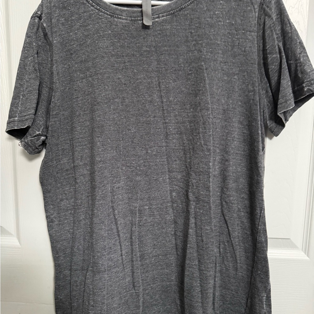Honeyme Gray Curvy Crew Neck Tee